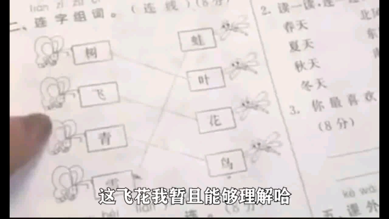 给熊孩子辅导作业真是头疼哈